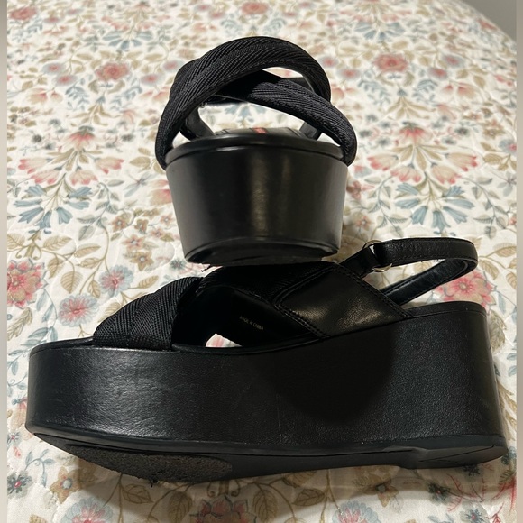 VINTAGE PRADA PLATFORM SANDALS 6 US / 36 EU - Picture 7 of 12